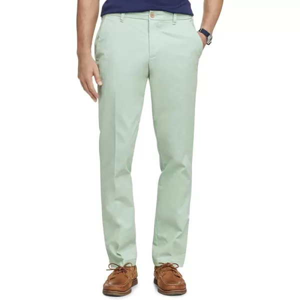 IZOD Men's Performance Stretch Straight Fit Flat Front Chino Pant