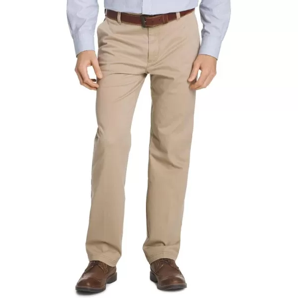 IZOD Men's Performance Stretch Straight Fit Flat Front Chino Pant