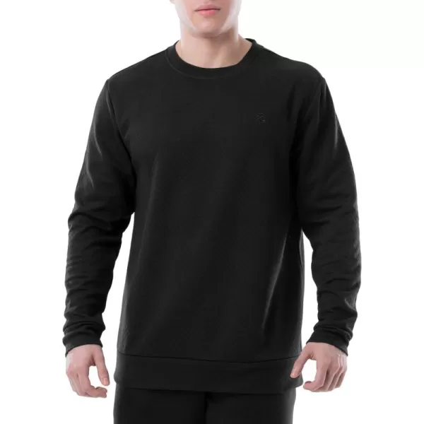 IZOD Men's Quilted Knit Crewneck Long Sleeve Sweatshirt