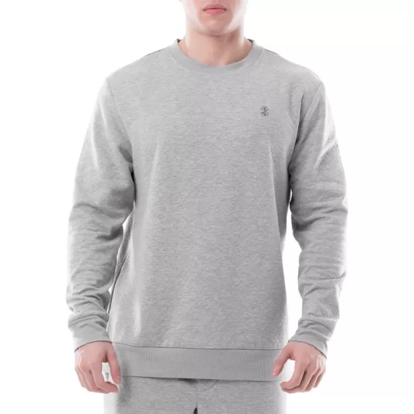 IZOD Men's Quilted Knit Crewneck Long Sleeve Sweatshirt