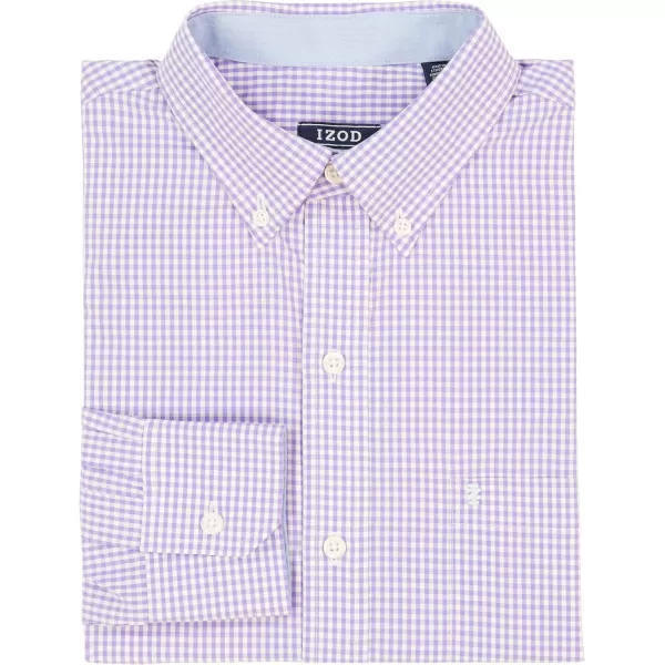 IZOD Men's Performance Comfort Long Sleeve Gingham Button Down Shirt