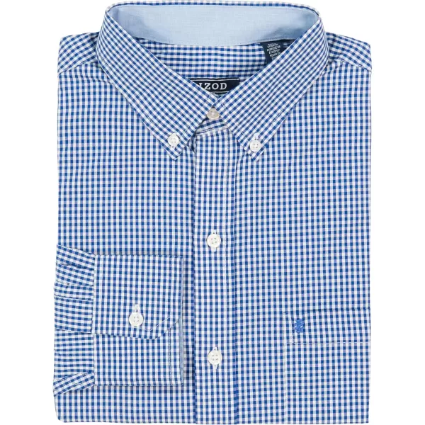 IZOD Men's Performance Comfort Long Sleeve Gingham Button Down Shirt