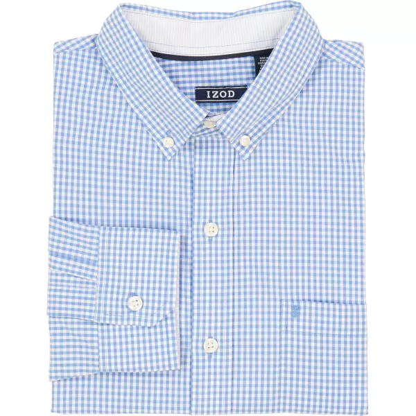 IZOD Men's Performance Comfort Long Sleeve Gingham Button Down Shirt