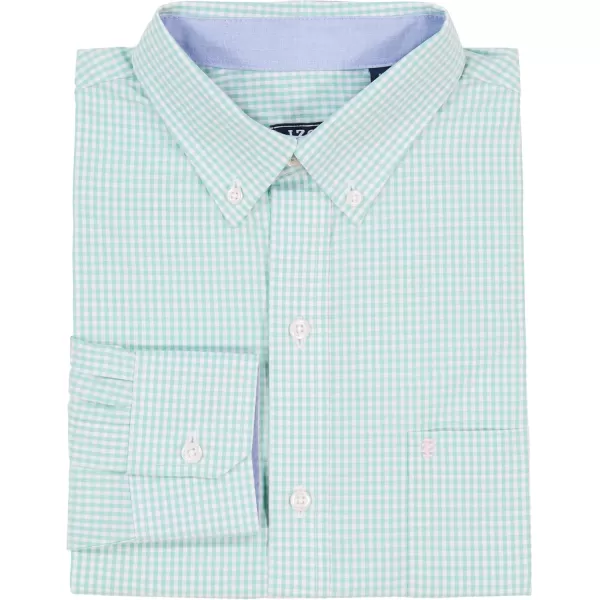 IZOD Men's Performance Comfort Long Sleeve Gingham Button Down Shirt