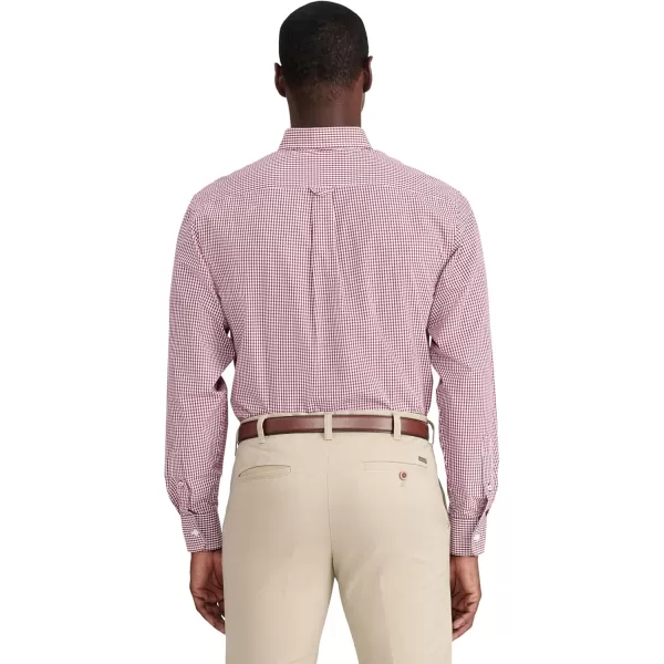 IZOD Men's Performance Comfort Long Sleeve Gingham Button Down Shirt