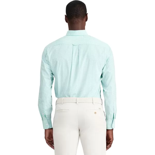 IZOD Men's Performance Comfort Long Sleeve Gingham Button Down Shirt