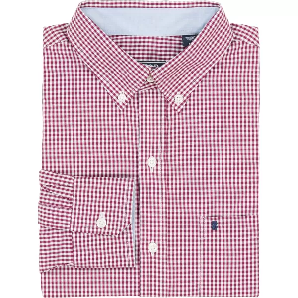 IZOD Men's Performance Comfort Long Sleeve Gingham Button Down Shirt