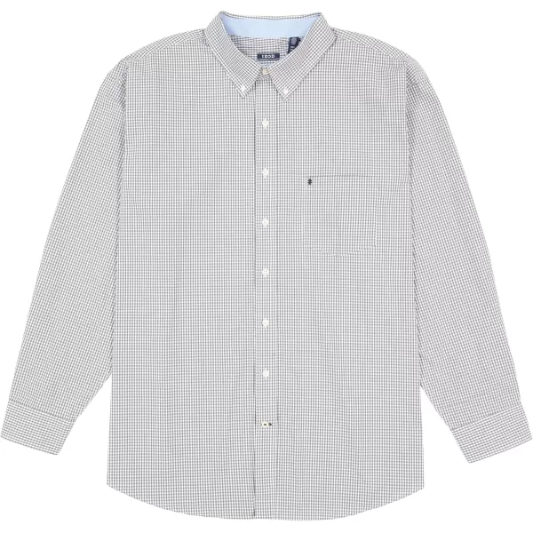 IZOD Men's Performance Comfort Long Sleeve Gingham Button Down Shirt