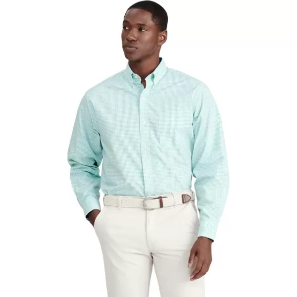 IZOD Men's Performance Comfort Long Sleeve Gingham Button Down Shirt