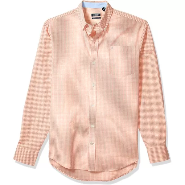 IZOD Men's Performance Comfort Long Sleeve Gingham Button Down Shirt