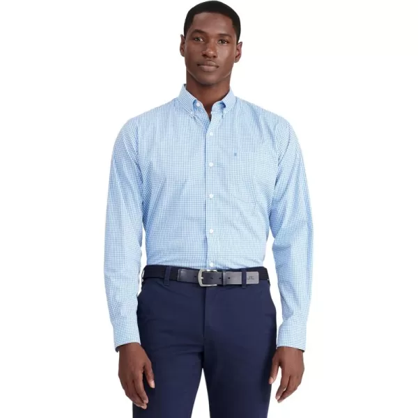 IZOD Men's Performance Comfort Long Sleeve Gingham Button Down Shirt
