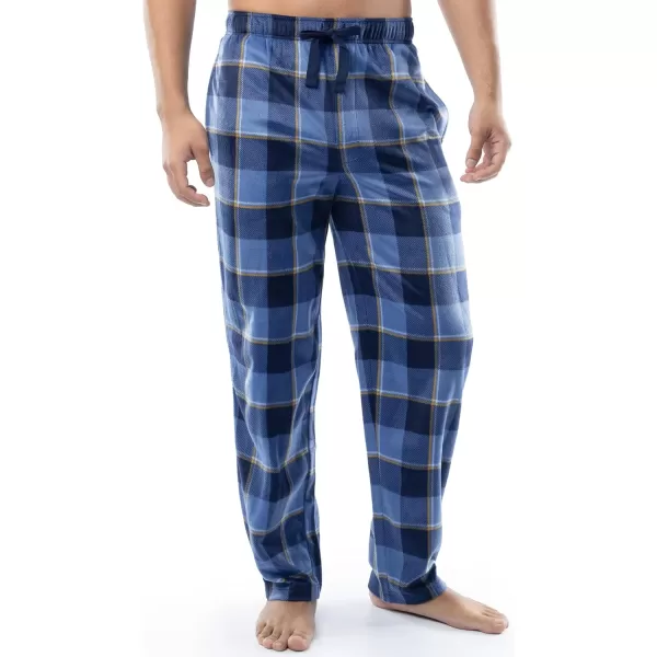 IZOD Men's Long Sleeve Jersey Top and Fleece Pants Sleep Pajama Set