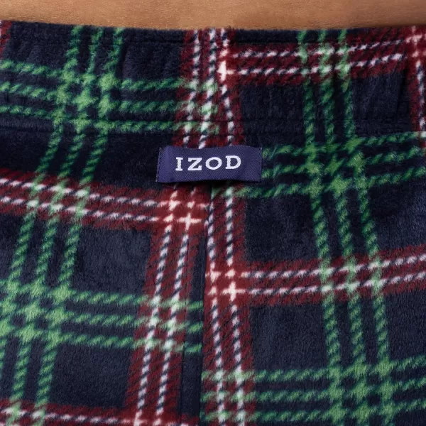 IZOD Men's Long Sleeve Jersey Top and Fleece Pants Sleep Pajama Set