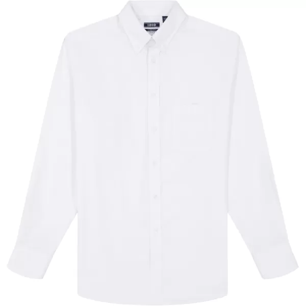 IZOD Men's Big and Tall Wrinkle Resistant Stretch Fabric Button Down Collar Dress Shirt