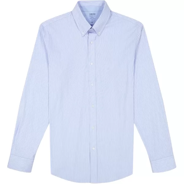 IZOD Men's Slim Fit Moisture Wicking Wrinkle Resistant Stretch Button Down Collar Dress Shirt