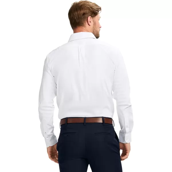 IZOD Men's Slim Fit Moisture Wicking Wrinkle Resistant Stretch Button Down Collar Dress Shirt