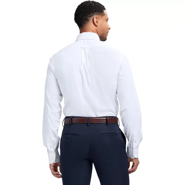 IZOD Men's Slim Fit Moisture Wicking Wrinkle Resistant Stretch Button Down Collar Dress Shirt