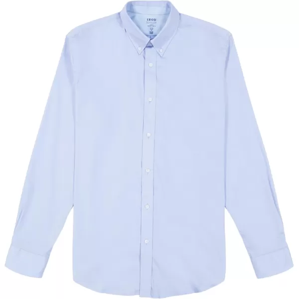 IZOD Men's Slim Fit Moisture Wicking Wrinkle Resistant Stretch Button Down Collar Dress Shirt