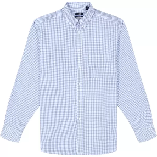IZOD Men's Wrinkle Resistant Stretch Fabric Button Down Collar Dress Shirt