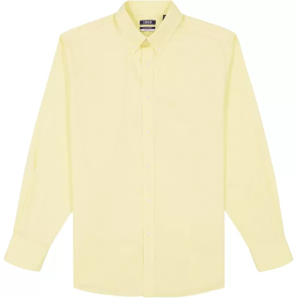 IZOD Men's Wrinkle Resistant Stretch Fabric Button Down Collar Dress Shirt