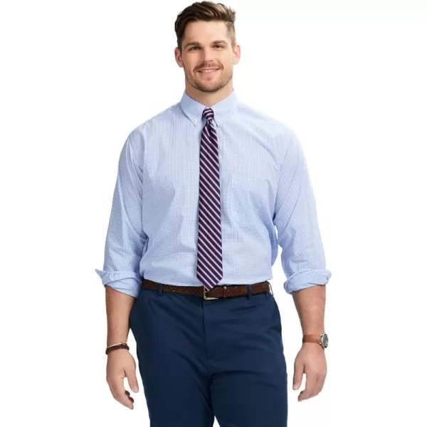 IZOD Men's Big and Tall Wrinkle Resistant Stretch Fabric Button Down Collar Dress Shirt