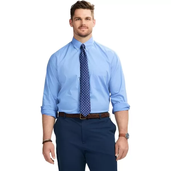 IZOD Men's Big and Tall Wrinkle Resistant Stretch Fabric Button Down Collar Dress Shirt