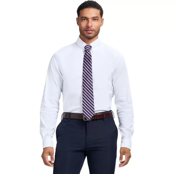 IZOD Men's Slim Fit Moisture Wicking Wrinkle Resistant Stretch Button Down Collar Dress Shirt