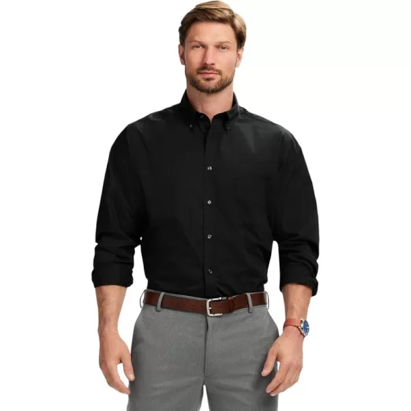 IZOD Men's Wrinkle Resistant Stretch Fabric Button Down Collar Dress Shirt