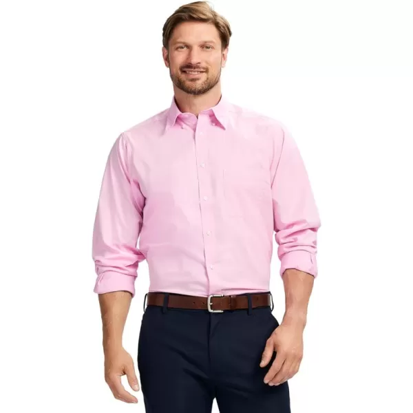 IZOD Men's Wrinkle Resistant Stretch Fabric Button Down Collar Dress Shirt