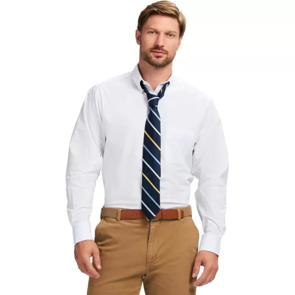 IZOD Men's Wrinkle Resistant Stretch Fabric Button Down Collar Dress Shirt