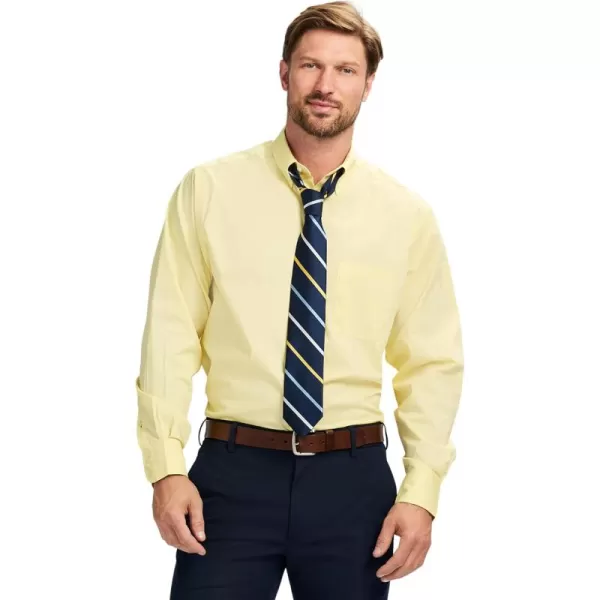 IZOD Men's Wrinkle Resistant Stretch Fabric Button Down Collar Dress Shirt