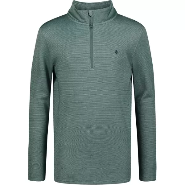 IZOD Boys' Long Sleeve Quarter Zip Pullover, Lightweight Fleece