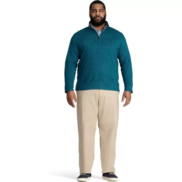 IZOD Men's Big and Tall Thermosoft Quarter Zip Sweater Fleece Pullover