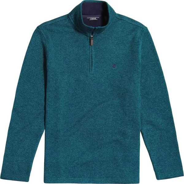 IZOD Men's Big and Tall Thermosoft Quarter Zip Sweater Fleece Pullover