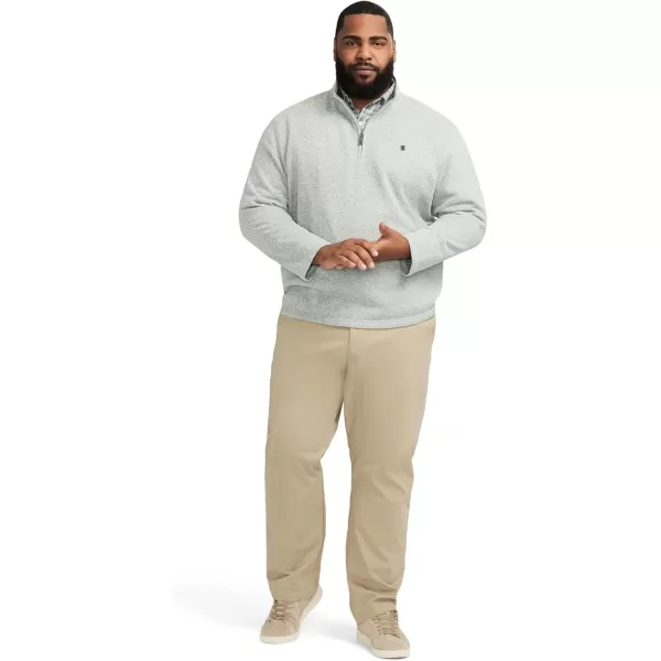 IZOD Men's Big and Tall Thermosoft Quarter Zip Sweater Fleece Pullover