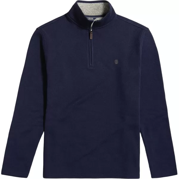 IZOD Men's Big and Tall Thermosoft Quarter Zip Sweater Fleece Pullover