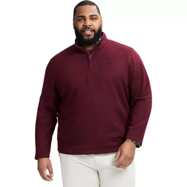 IZOD Men's Big and Tall Thermosoft Quarter Zip Sweater Fleece Pullover