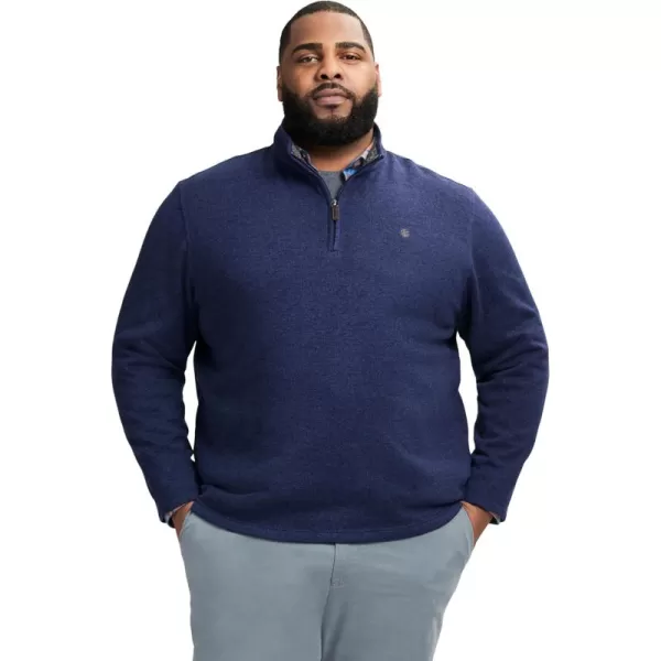 IZOD Men's Big and Tall Thermosoft Quarter Zip Sweater Fleece Pullover
