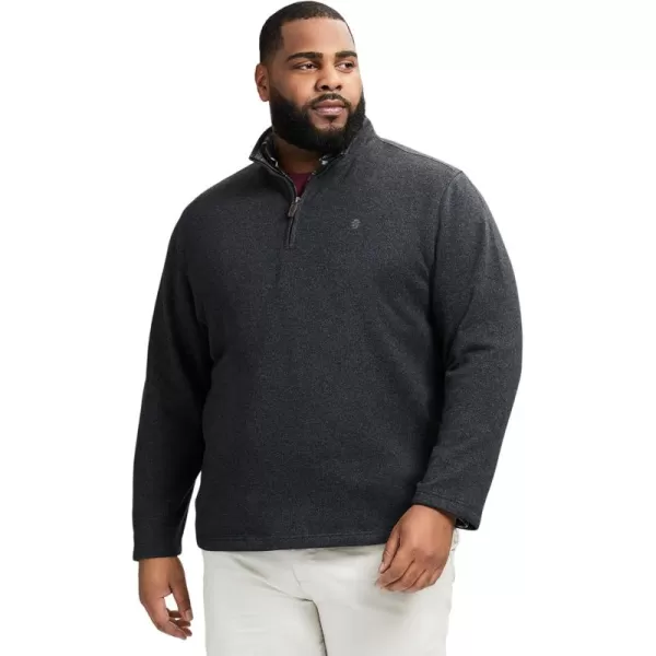 IZOD Men's Big and Tall Thermosoft Quarter Zip Sweater Fleece Pullover
