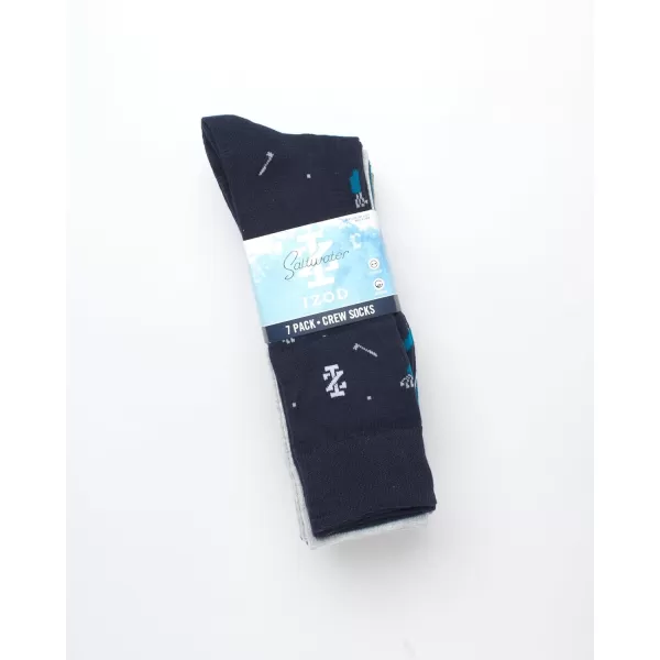 IZOD Men's Dress Socks - Lightweight Mid-Calf Crew Dress Socks 