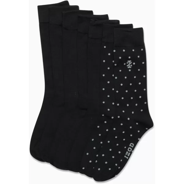 IZOD Men's Dress Socks - Lightweight Mid-Calf Crew Dress Socks 
