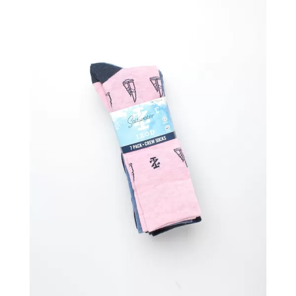 IZOD Men's Dress Socks - Lightweight Mid-Calf Crew Dress Socks 