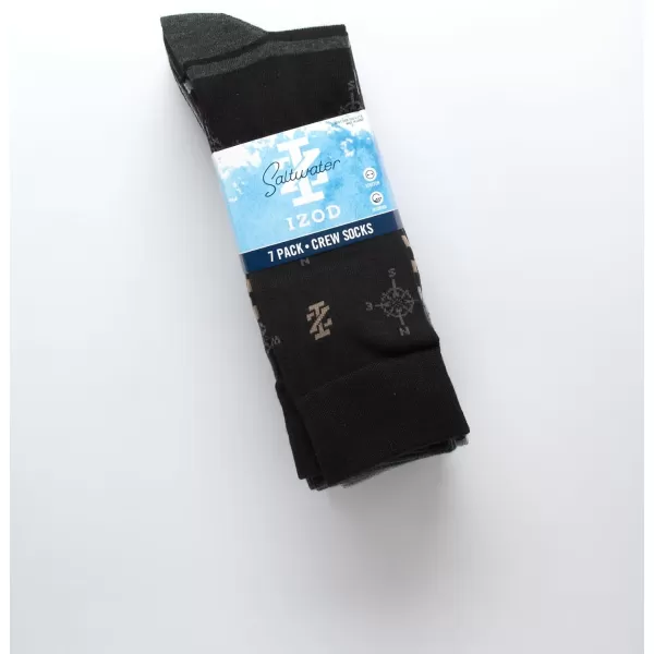 IZOD Men's Dress Socks - Lightweight Mid-Calf Crew Dress Socks 