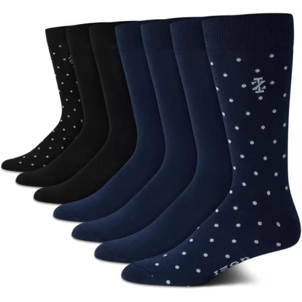 IZOD Men's Dress Socks - Lightweight Mid-Calf Crew Dress Socks 