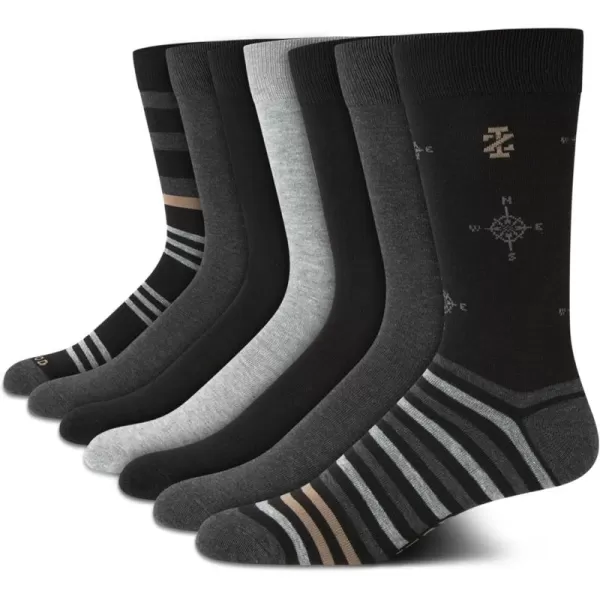 IZOD Men's Dress Socks - Lightweight Mid-Calf Crew Dress Socks 
