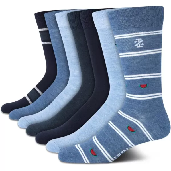 IZOD Men's Dress Socks - Lightweight Mid-Calf Crew Dress Socks
