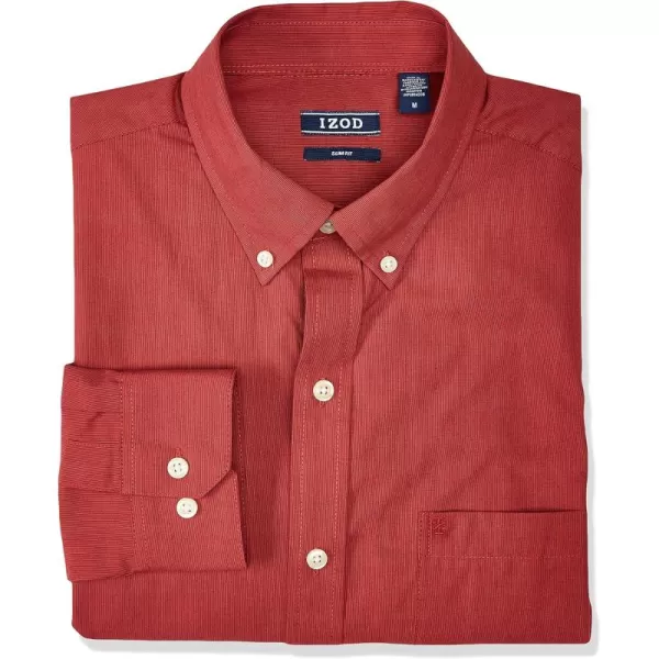 IZOD Men’s Performance Comfort Long Sleeve Solid Button Down Shirt