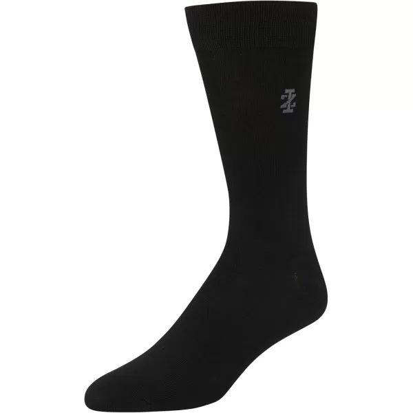 imageIZOD Mens Dress Socks  7 Pack Lightweight Stretch Stay Up Cuff MidCalf Crew Socks  Dress Socks for Men 6125Black