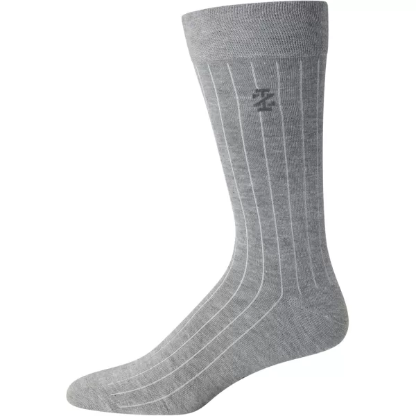 imageIZOD Mens Dress Socks  7 Pack Lightweight Stretch Stay Up Cuff MidCalf Crew Socks  Dress Socks for Men 6125TanNavyGrey