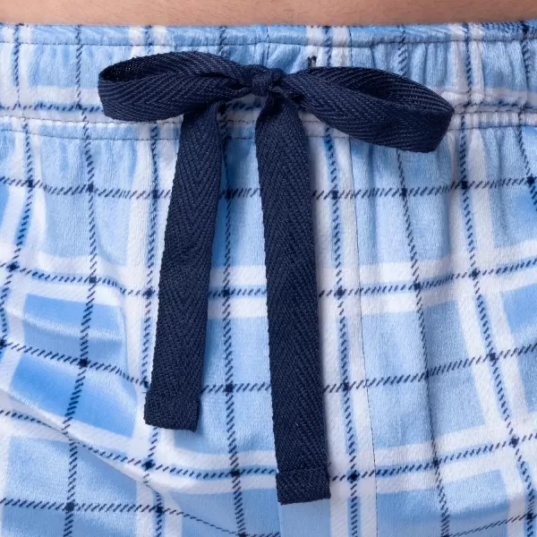 imageIZOD Mens Lite Touch Fleece Sleep Pajama PantLightPastel Blue